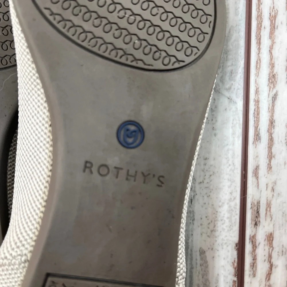 Rothy’s The Point Flax Birdseye Knit Flats - Size 8.5 - Picture 9 of 16